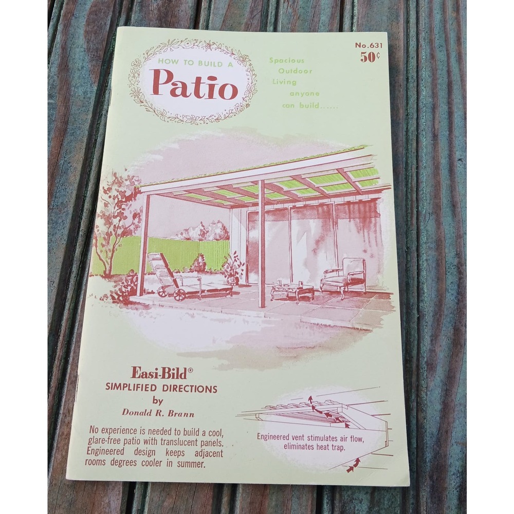 Vintage Booklet How to Build a Patio